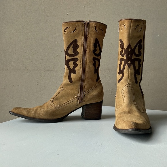 Bee Fly Suede Boots women’s size 8 - Picture 2 of 9